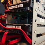 Festplattenchassis in einem Standard-PC