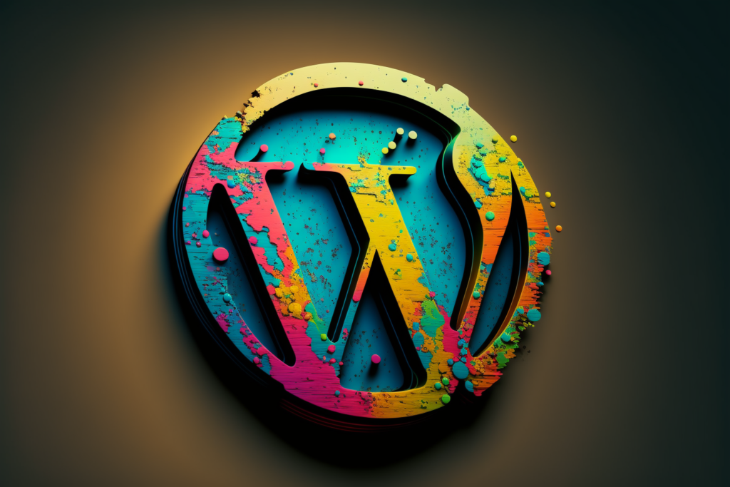 Farbiges WordPress Logo